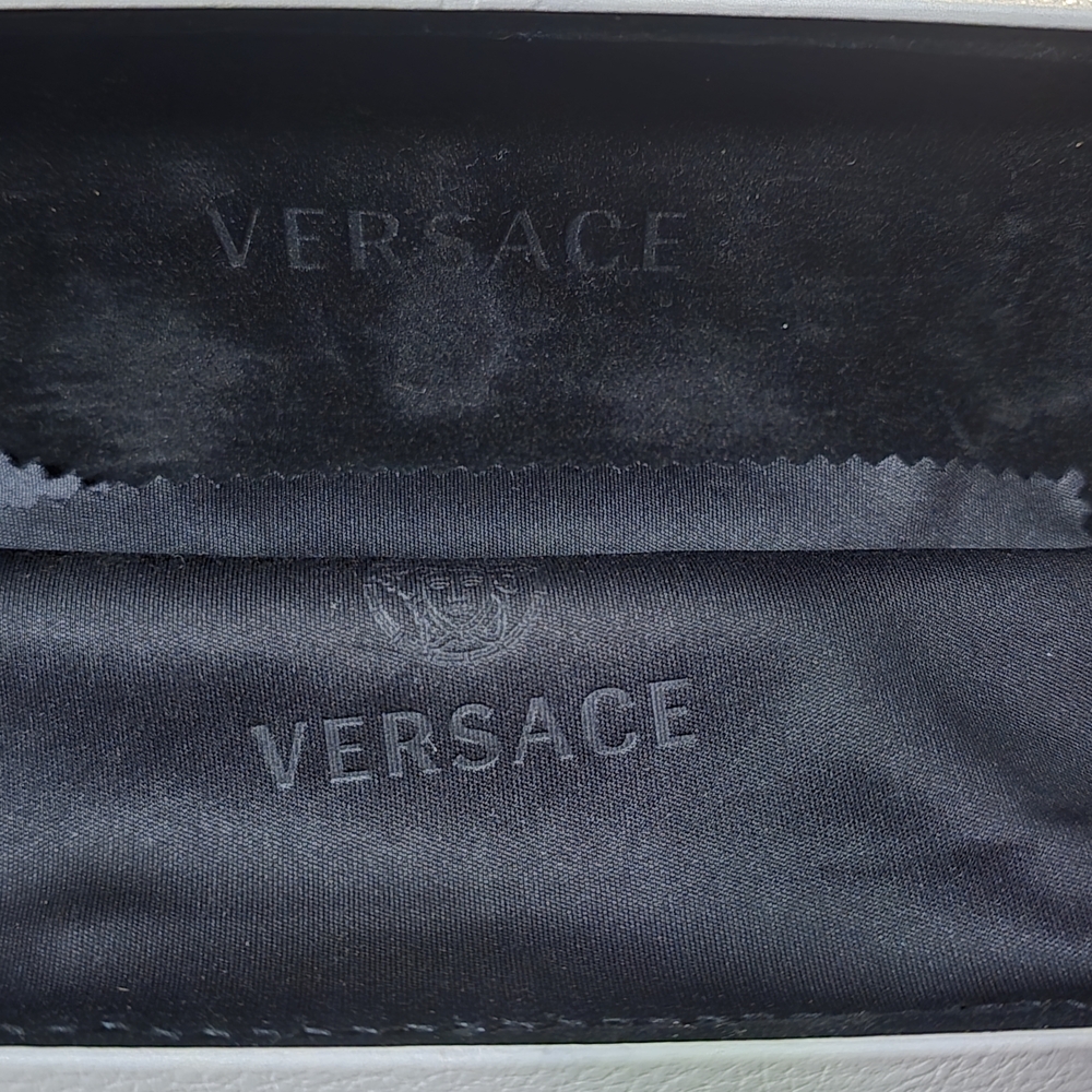 Versace Black Rectangular Sunglasses - image 5